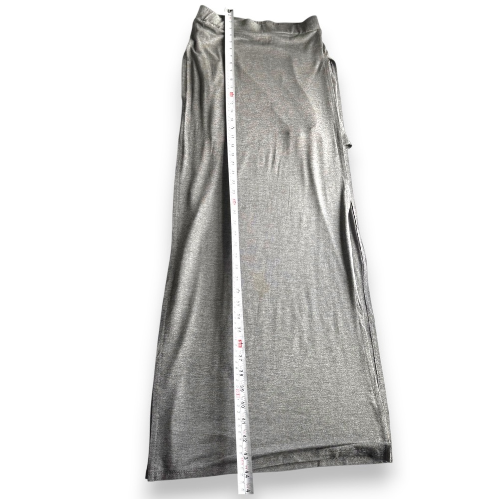 MONO B gray mini skirt maxi panel overlay Size S - Picture 8 of 11